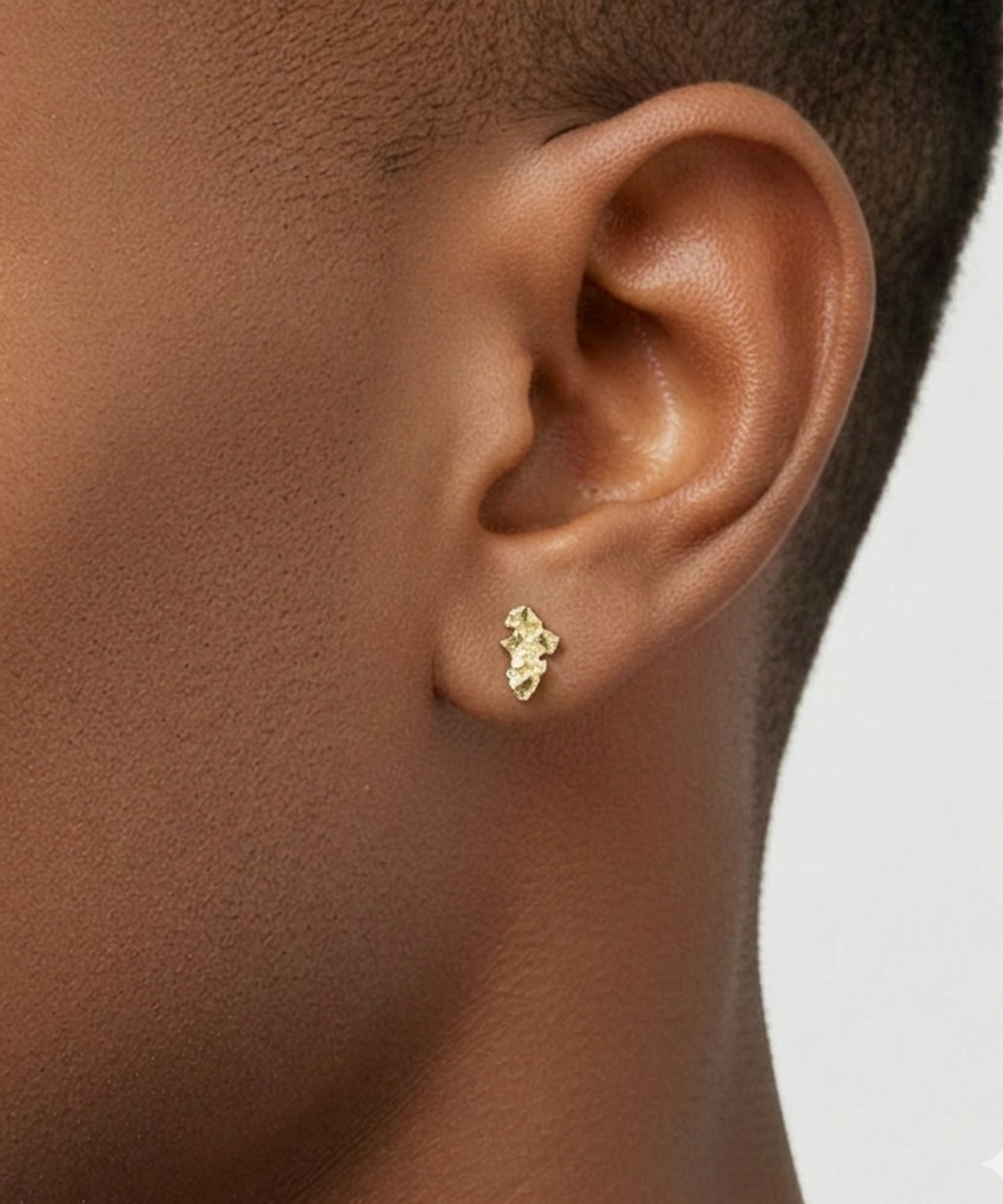 10k Yellow Gold Small Nugget Earrings Solid Gold