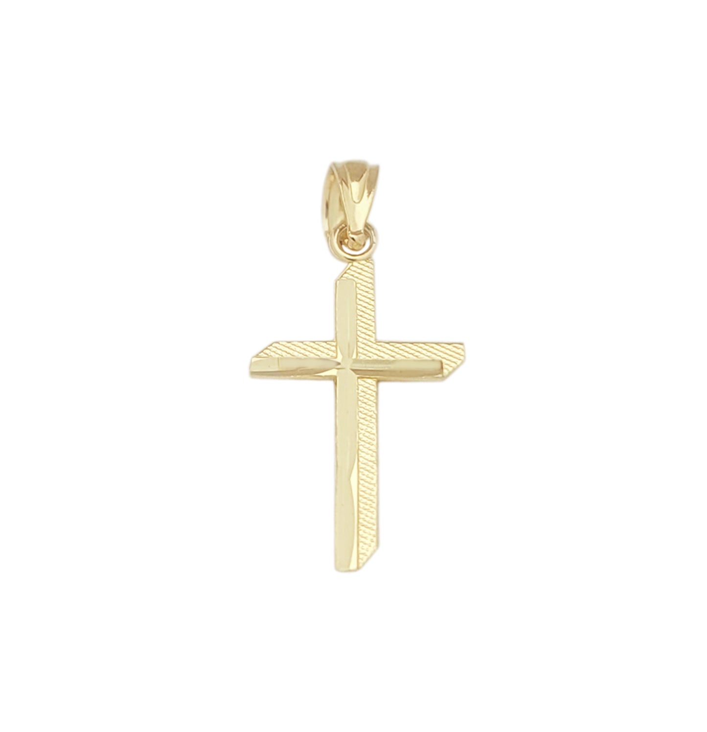 10K Yellow Gold Cross Pendant Gold Cross Small Charm