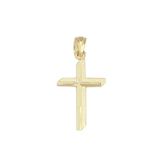 10K Yellow Gold Cross Pendant Gold Cross Small Charm