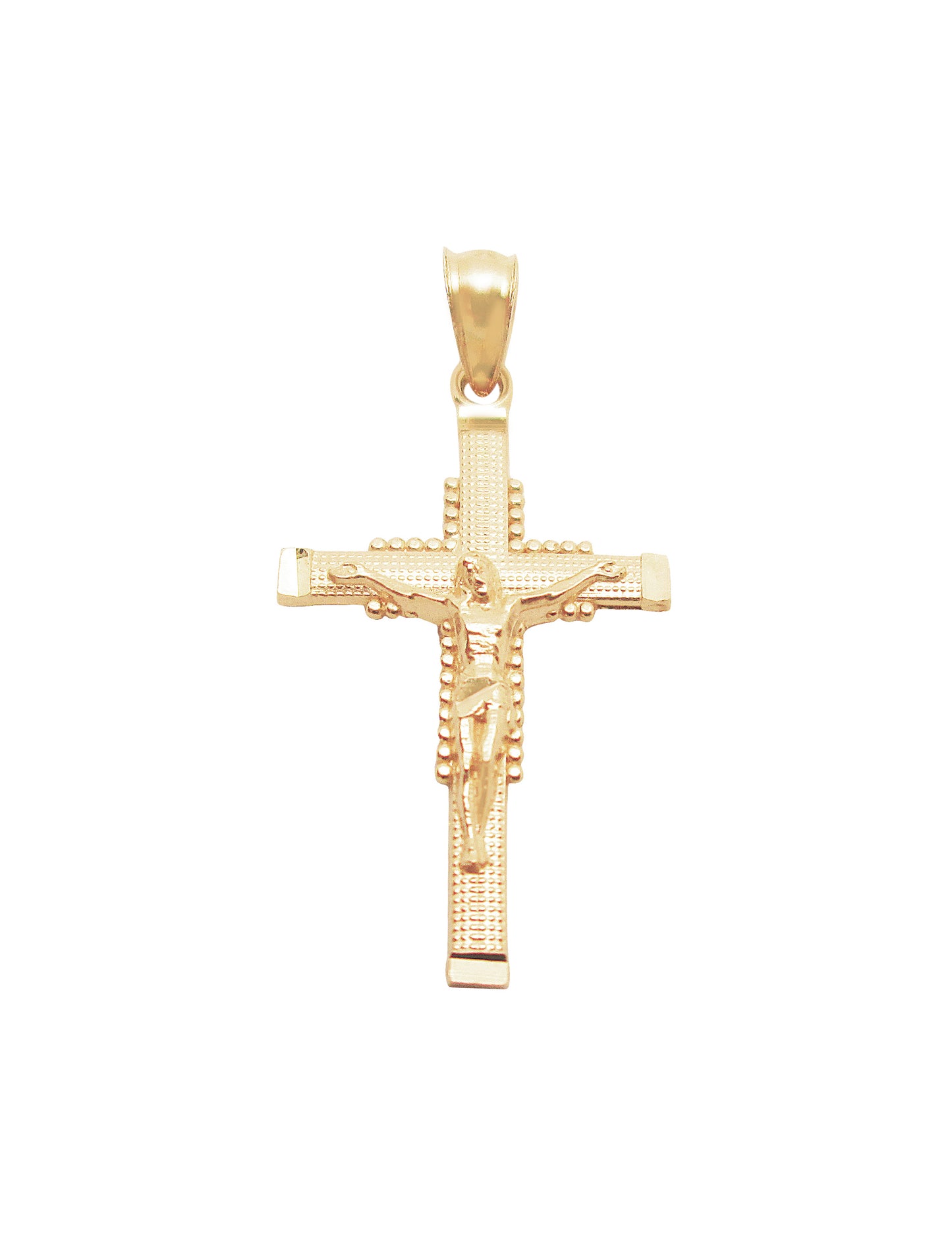 Gold Cross Necklace Pendant Gold Crucifix 10K Yellow Gold