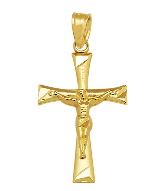 10K Yellow Gold Cross Pendant Small Cross Charm