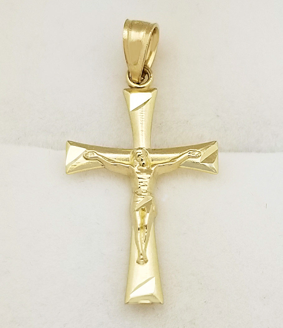 10K Yellow Gold Cross Pendant Small Cross Charm
