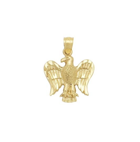 10K Yellow Gold American Eagle Pendant Eagle Charm