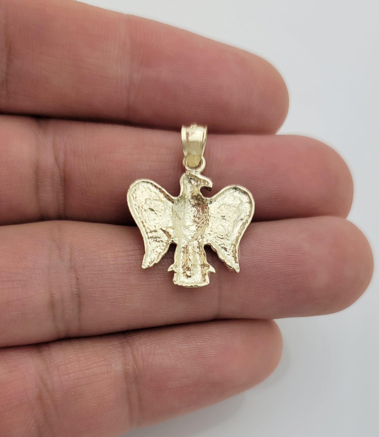 10K Yellow Gold American Eagle Pendant Eagle Charm