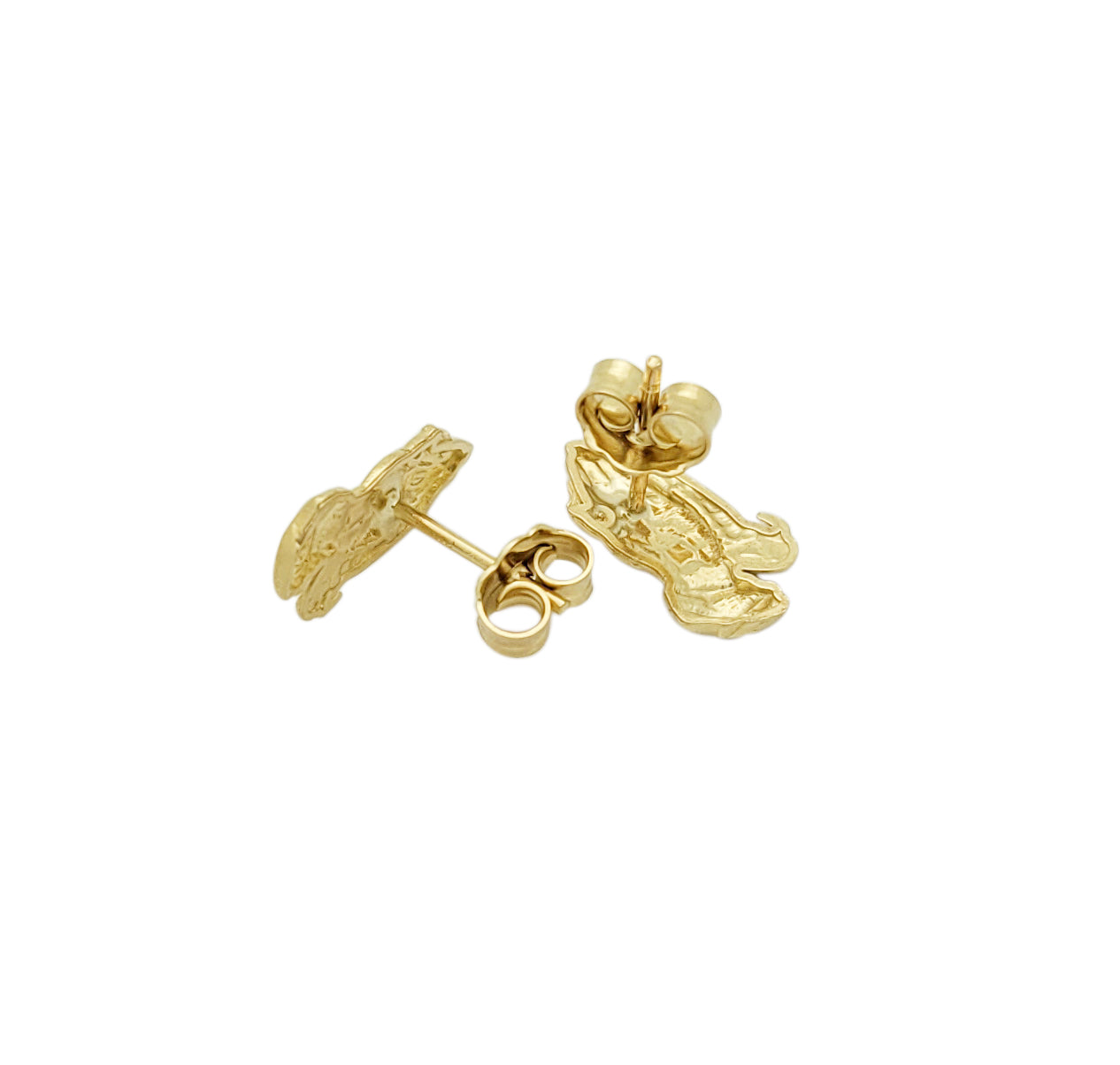 10K Yellow Gold Praying Hands Earrings 13 mm x 7.5 mm - Stunu jewelry