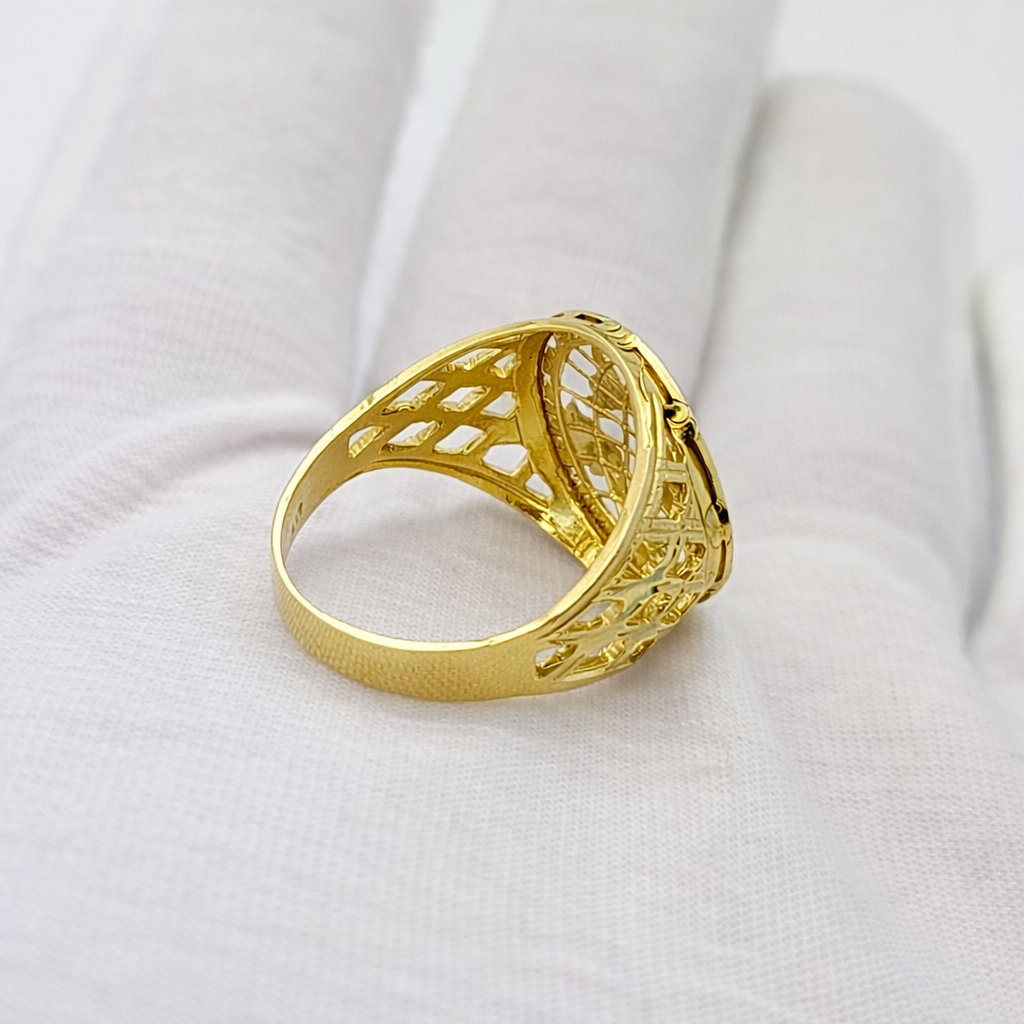 10K Yellow Gold World Map Ring Globe Ring for Men - Stunu jewelry