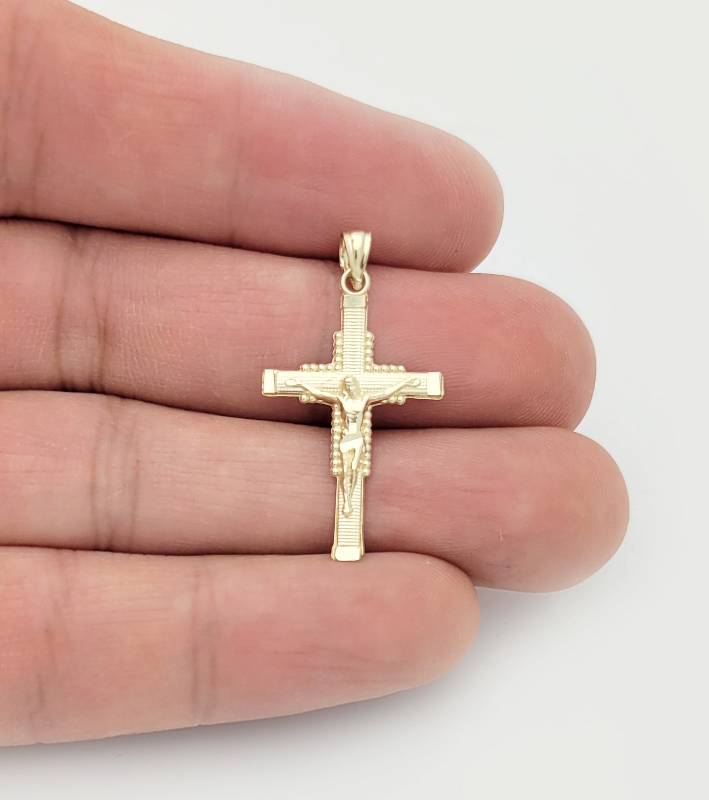Gold Cross Necklace Pendant Gold Crucifix 10K Yellow Gold